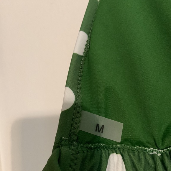 Cupshe- Green &White Polka Dot Thong Bikini - Picture 6 of 9